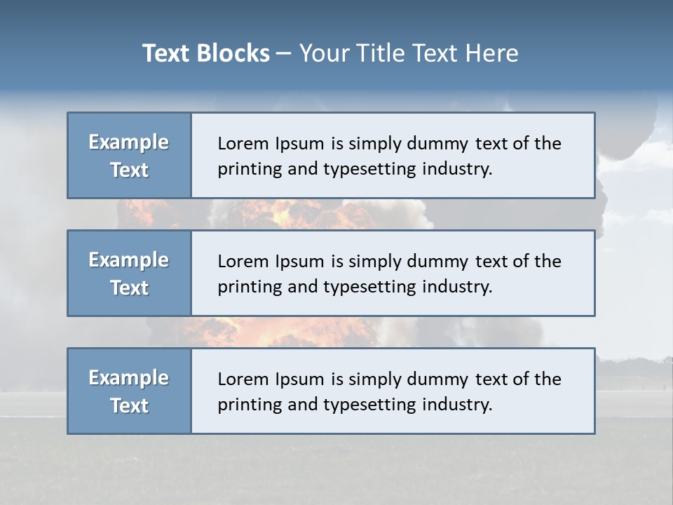 A Large Group Of Black Smoke Is In The Air PowerPoint Template
