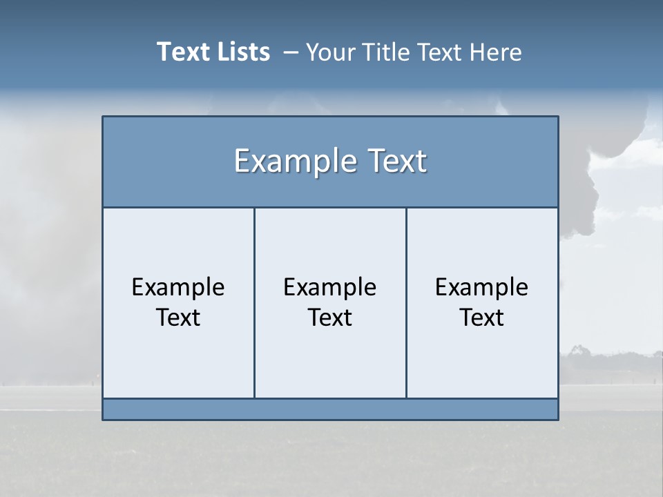 A Large Group Of Black Smoke Is In The Air PowerPoint Template
