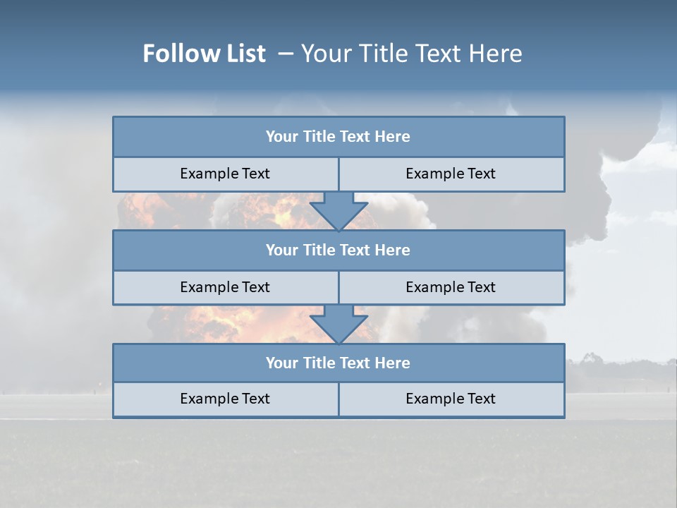 A Large Group Of Black Smoke Is In The Air PowerPoint Template