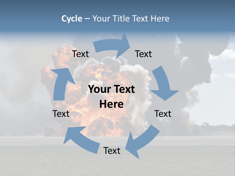 A Large Group Of Black Smoke Is In The Air PowerPoint Template