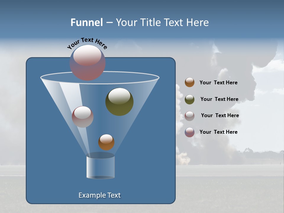 A Large Group Of Black Smoke Is In The Air PowerPoint Template