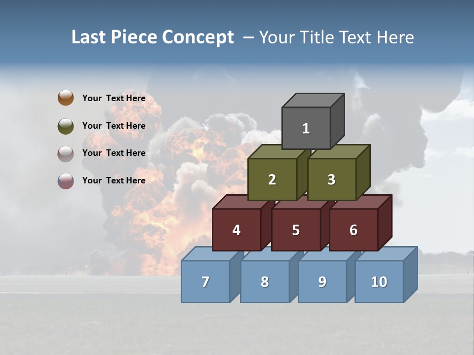 A Large Group Of Black Smoke Is In The Air PowerPoint Template