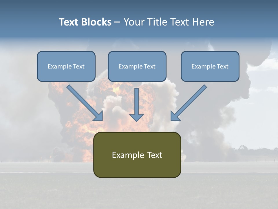 A Large Group Of Black Smoke Is In The Air PowerPoint Template