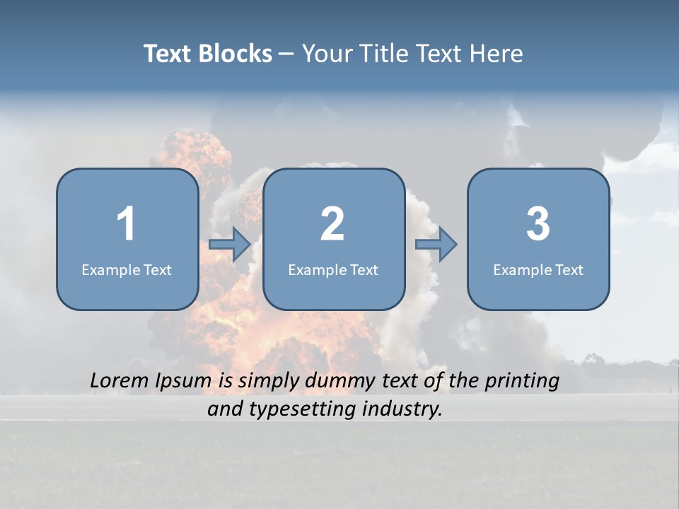 A Large Group Of Black Smoke Is In The Air PowerPoint Template