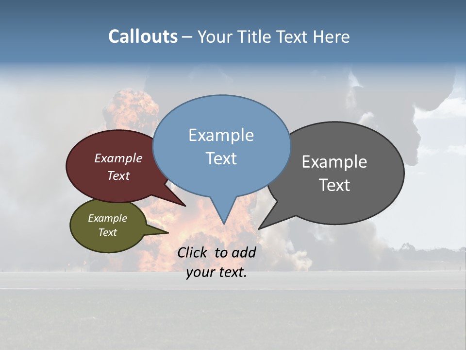 A Large Group Of Black Smoke Is In The Air PowerPoint Template