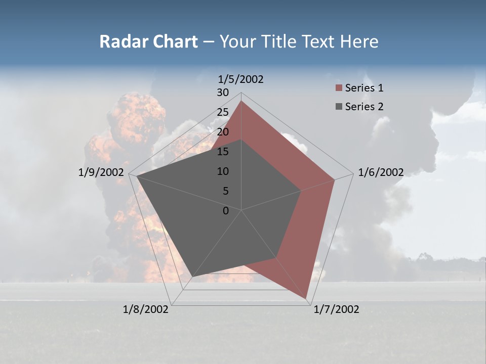 A Large Group Of Black Smoke Is In The Air PowerPoint Template