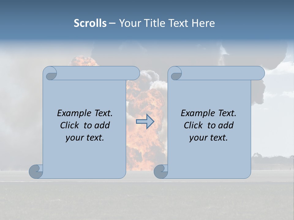 A Large Group Of Black Smoke Is In The Air PowerPoint Template