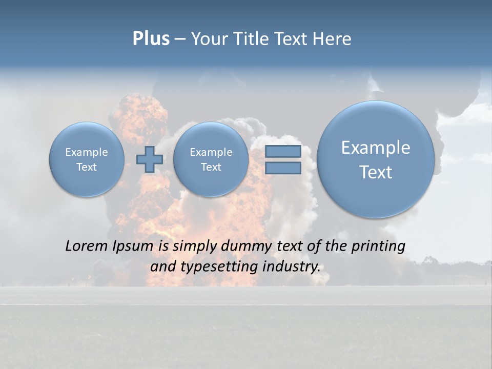 A Large Group Of Black Smoke Is In The Air PowerPoint Template