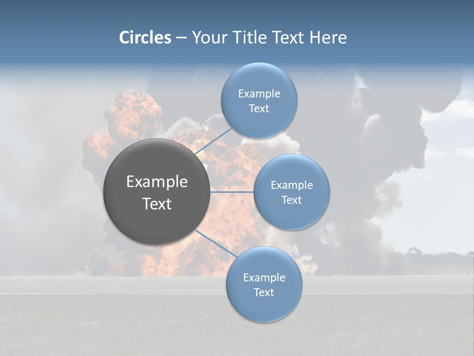 A Large Group Of Black Smoke Is In The Air PowerPoint Template