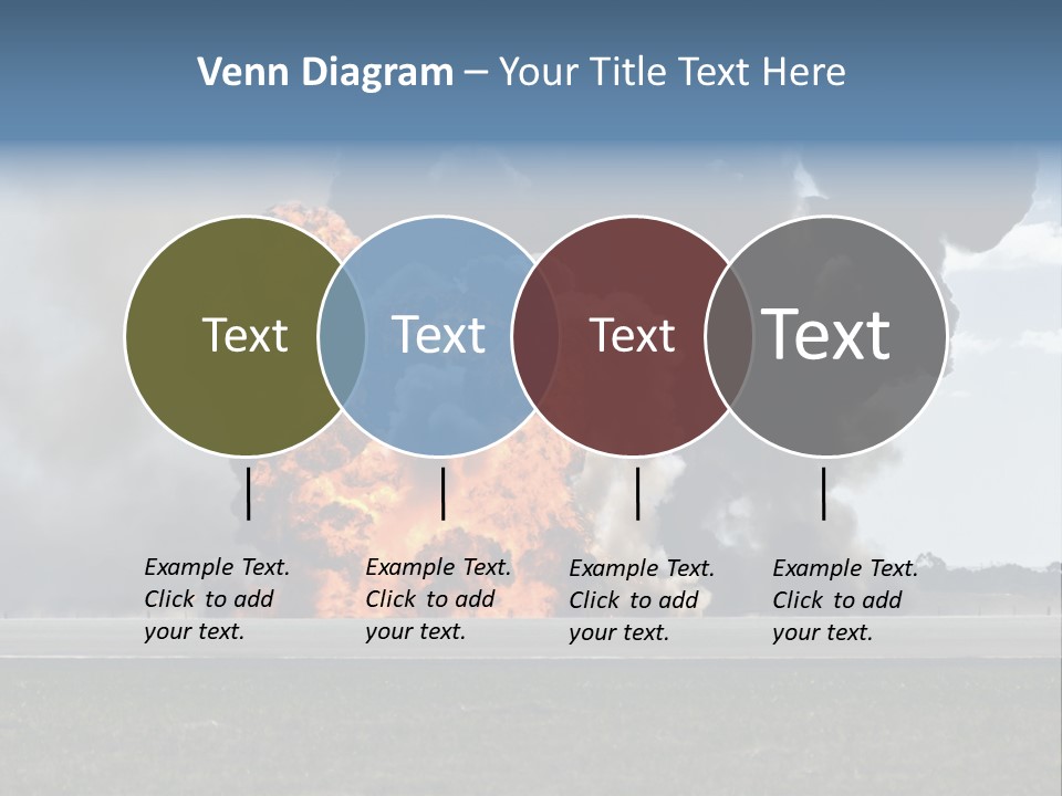 A Large Group Of Black Smoke Is In The Air PowerPoint Template