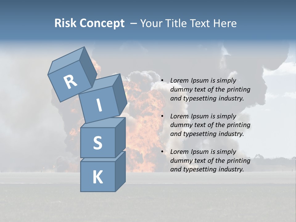 A Large Group Of Black Smoke Is In The Air PowerPoint Template