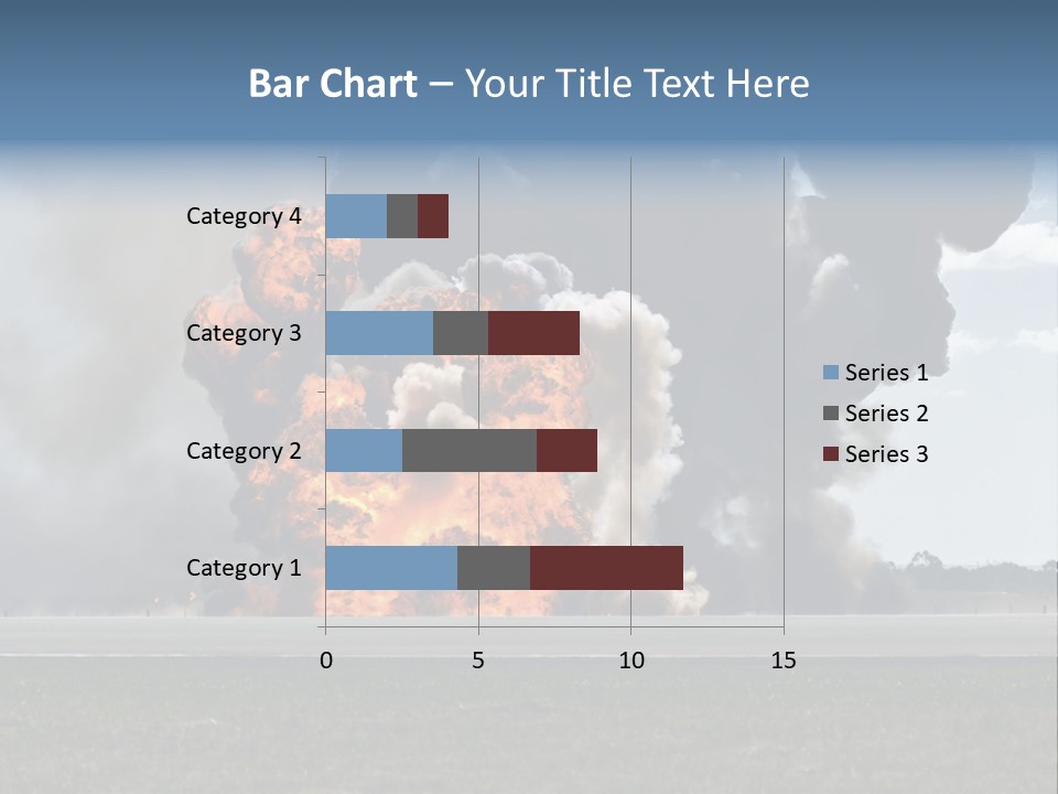 A Large Group Of Black Smoke Is In The Air PowerPoint Template