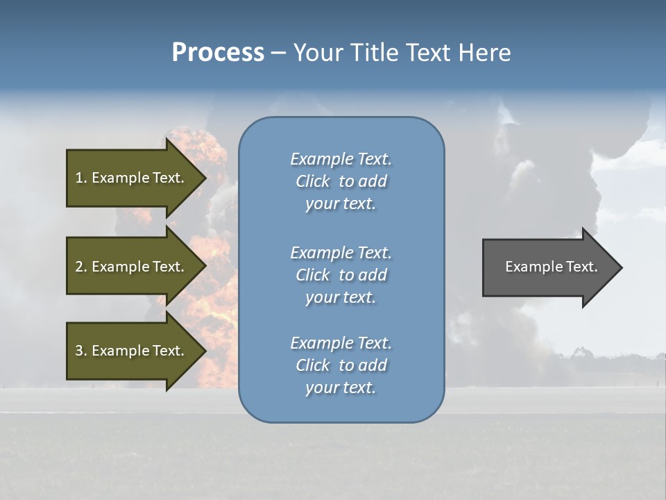 A Large Group Of Black Smoke Is In The Air PowerPoint Template