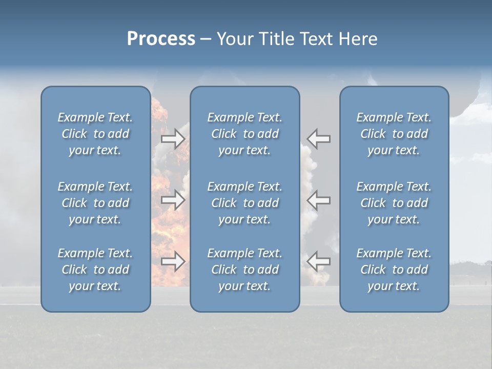 A Large Group Of Black Smoke Is In The Air PowerPoint Template