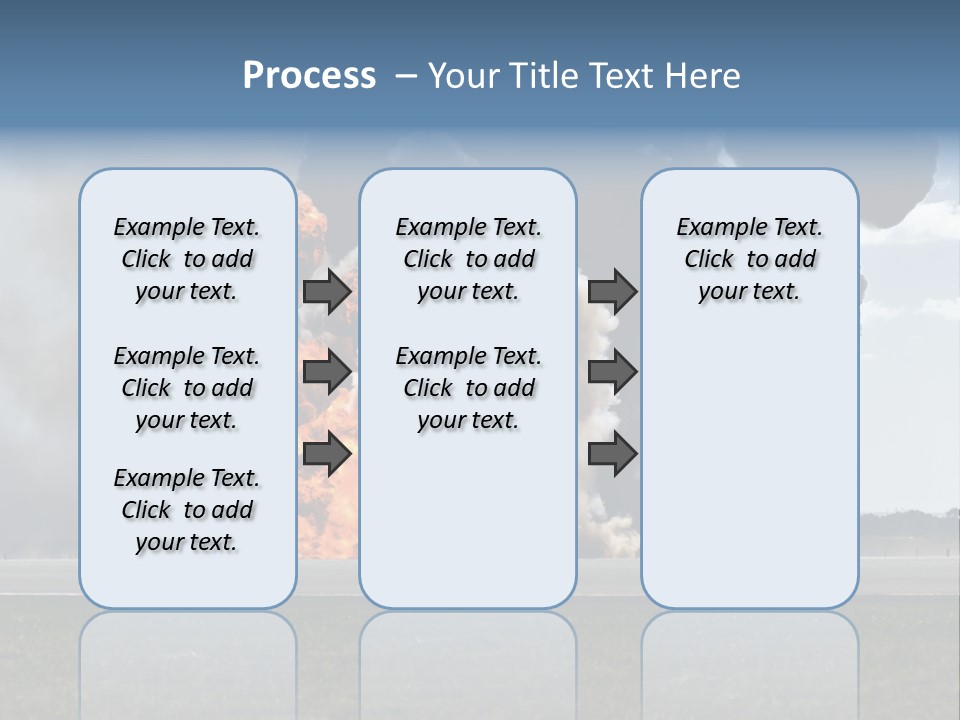A Large Group Of Black Smoke Is In The Air PowerPoint Template