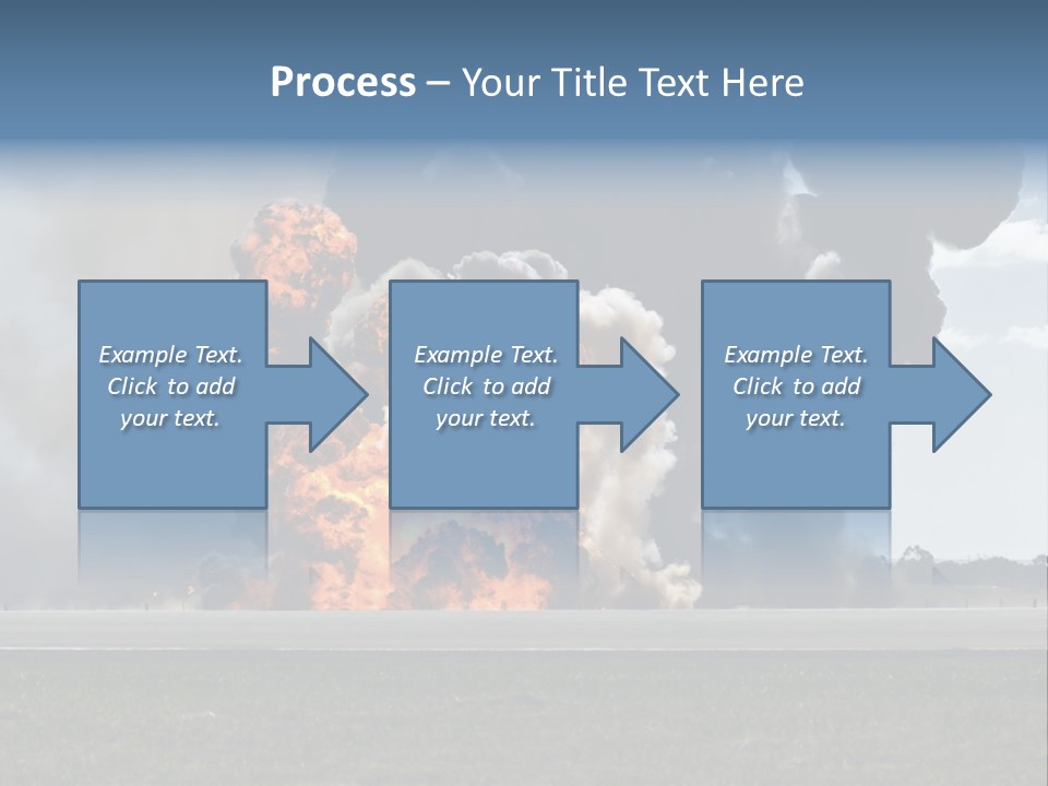 A Large Group Of Black Smoke Is In The Air PowerPoint Template