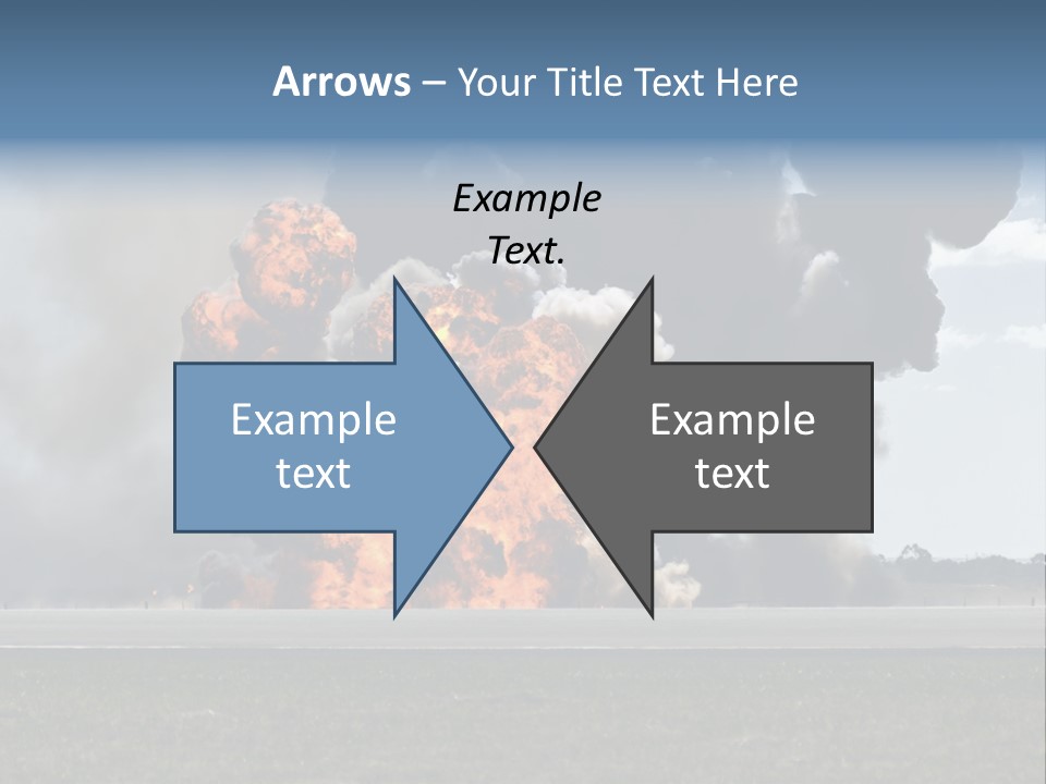 A Large Group Of Black Smoke Is In The Air PowerPoint Template