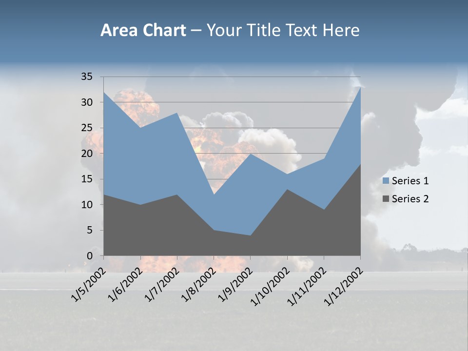 A Large Group Of Black Smoke Is In The Air PowerPoint Template