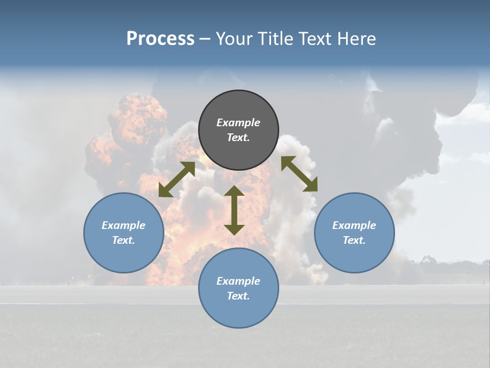 A Large Group Of Black Smoke Is In The Air PowerPoint Template