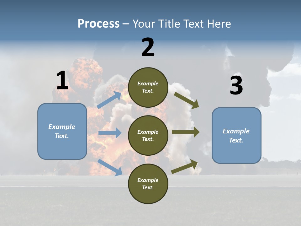 A Large Group Of Black Smoke Is In The Air PowerPoint Template