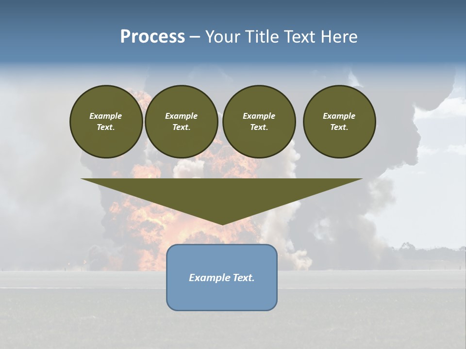 A Large Group Of Black Smoke Is In The Air PowerPoint Template