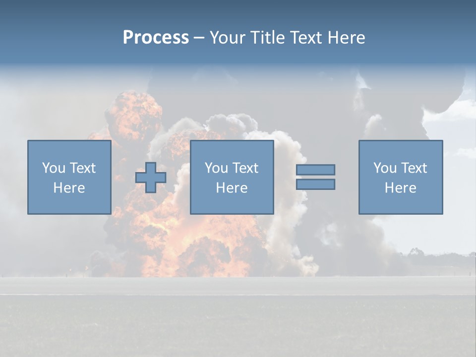 A Large Group Of Black Smoke Is In The Air PowerPoint Template