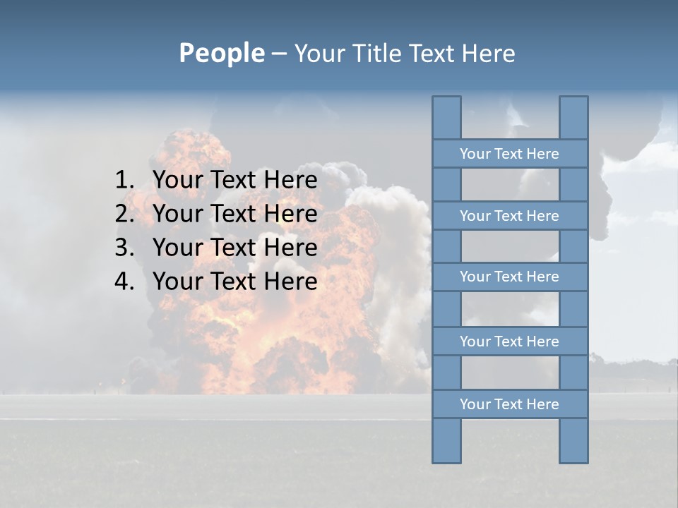 A Large Group Of Black Smoke Is In The Air PowerPoint Template