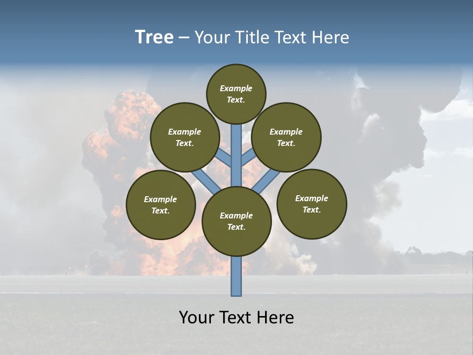 A Large Group Of Black Smoke Is In The Air PowerPoint Template