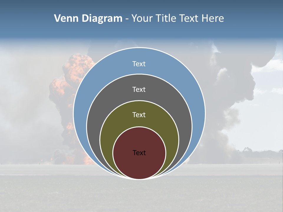 A Large Group Of Black Smoke Is In The Air PowerPoint Template