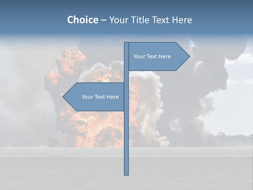 A Large Group Of Black Smoke Is In The Air PowerPoint Template