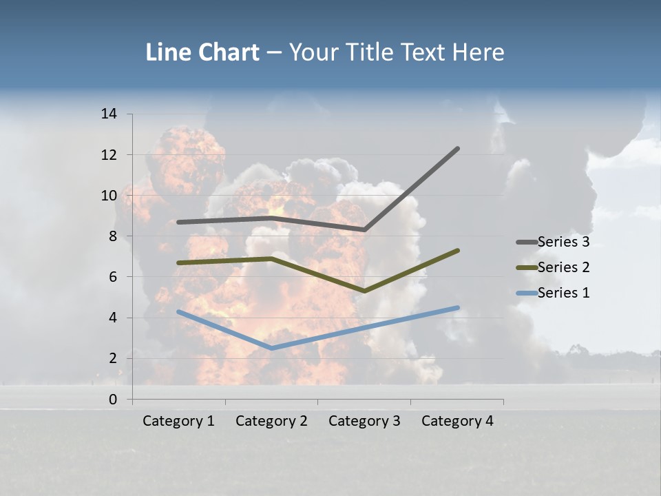 A Large Group Of Black Smoke Is In The Air PowerPoint Template