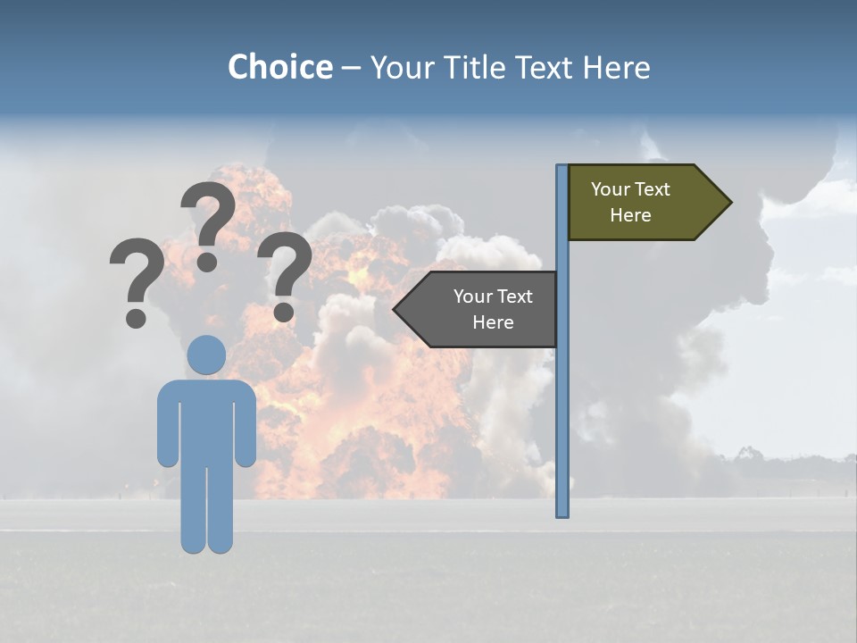 A Large Group Of Black Smoke Is In The Air PowerPoint Template