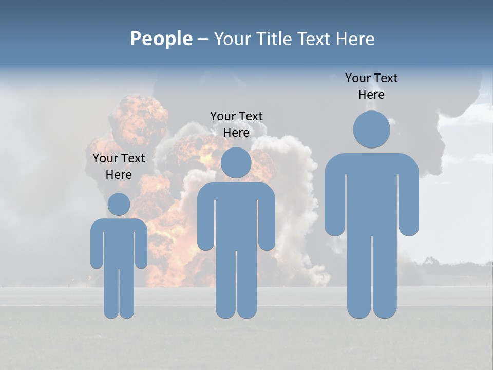 A Large Group Of Black Smoke Is In The Air PowerPoint Template