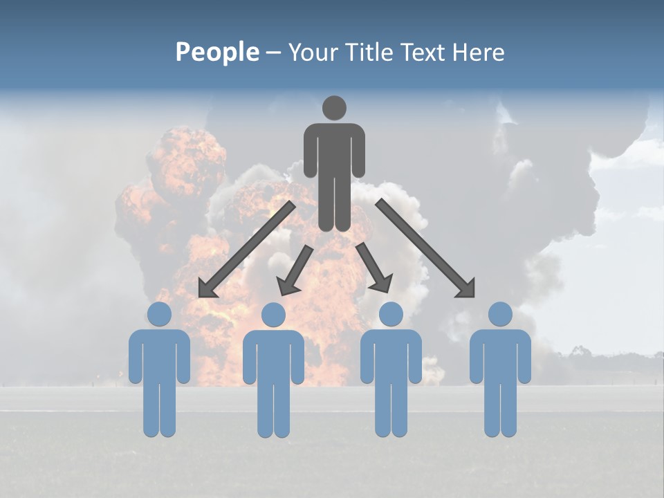A Large Group Of Black Smoke Is In The Air PowerPoint Template