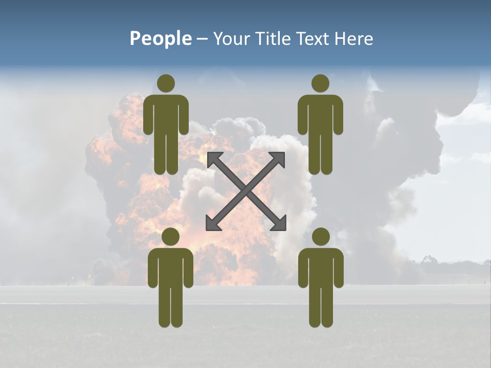 A Large Group Of Black Smoke Is In The Air PowerPoint Template