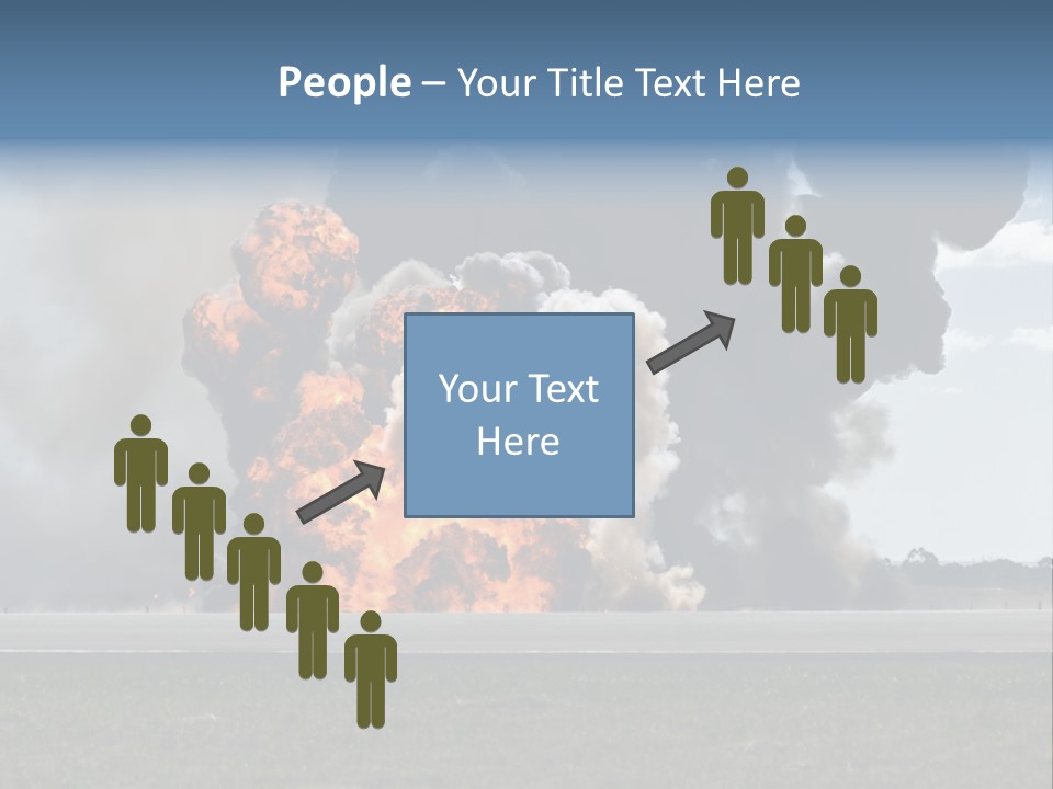 A Large Group Of Black Smoke Is In The Air PowerPoint Template