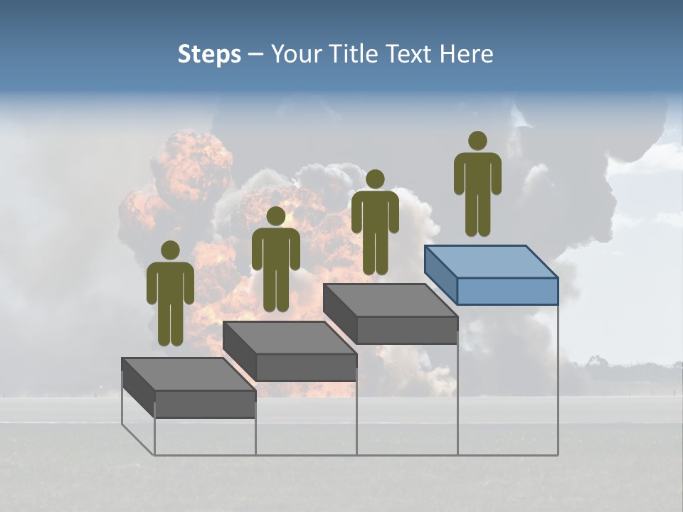A Large Group Of Black Smoke Is In The Air PowerPoint Template