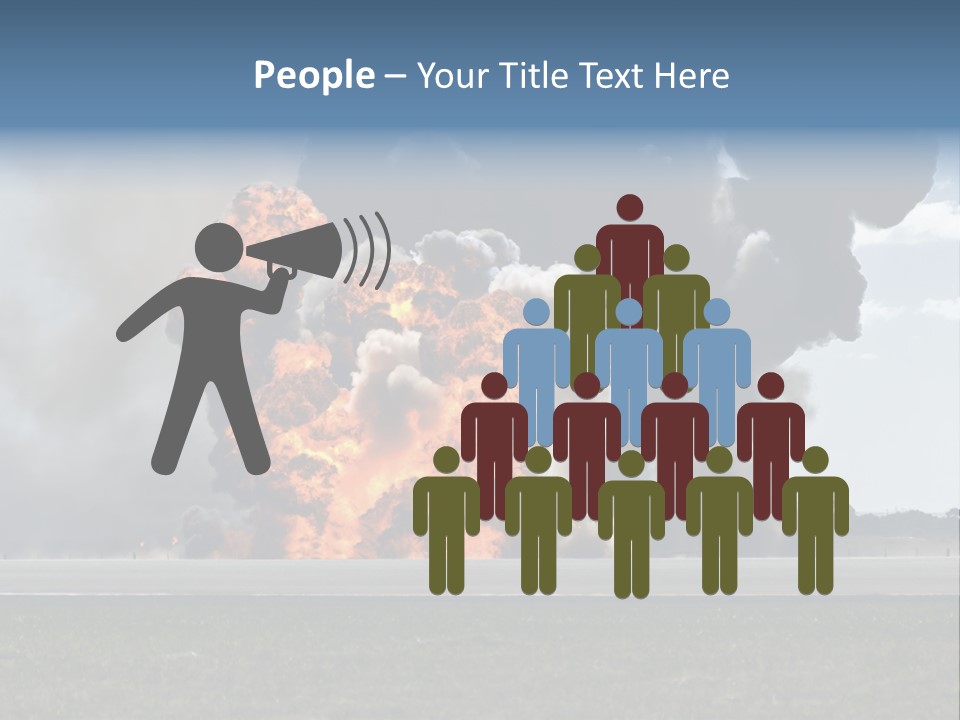 A Large Group Of Black Smoke Is In The Air PowerPoint Template