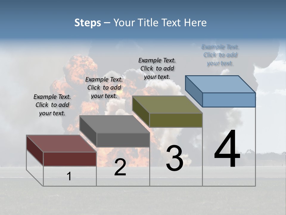 A Large Group Of Black Smoke Is In The Air PowerPoint Template