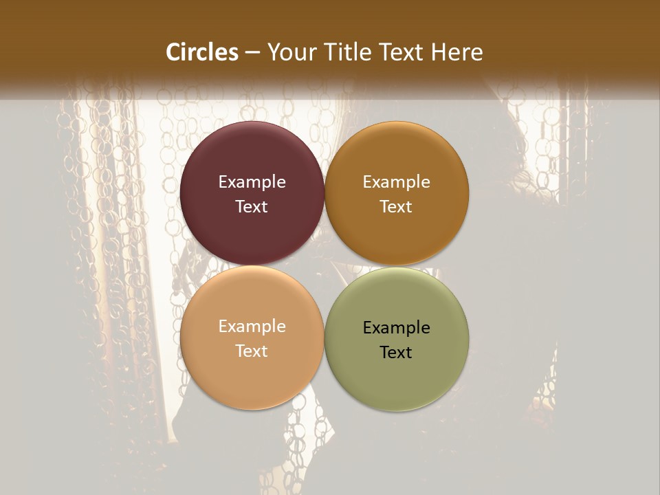 A Silhouette Of A Woman Sitting In Front Of A Curtain PowerPoint Template