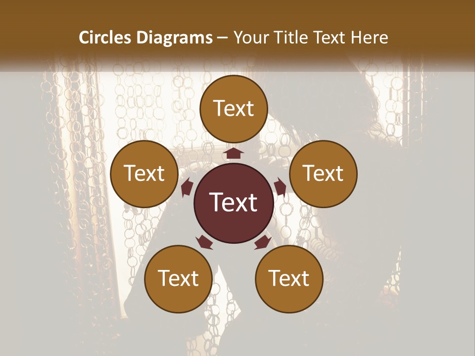 A Silhouette Of A Woman Sitting In Front Of A Curtain PowerPoint Template