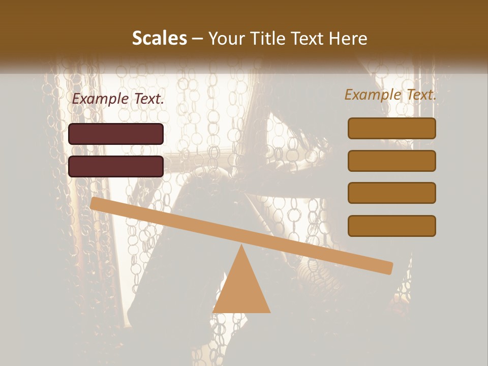 A Silhouette Of A Woman Sitting In Front Of A Curtain PowerPoint Template