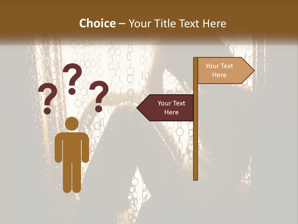 A Silhouette Of A Woman Sitting In Front Of A Curtain PowerPoint Template