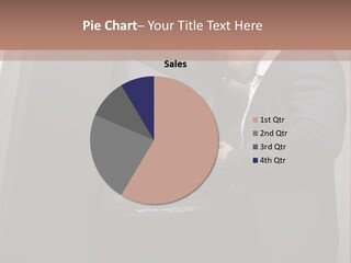 A Man In A Suit Is Using An Atm Machine PowerPoint Template