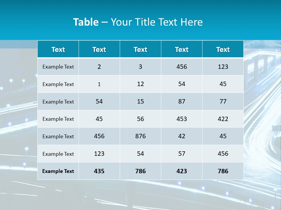 A Busy City Street At Night With A Lot Of Lights PowerPoint Template