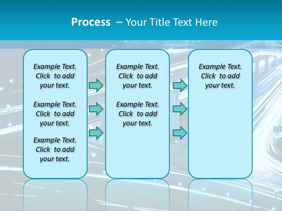 A Busy City Street At Night With A Lot Of Lights PowerPoint Template