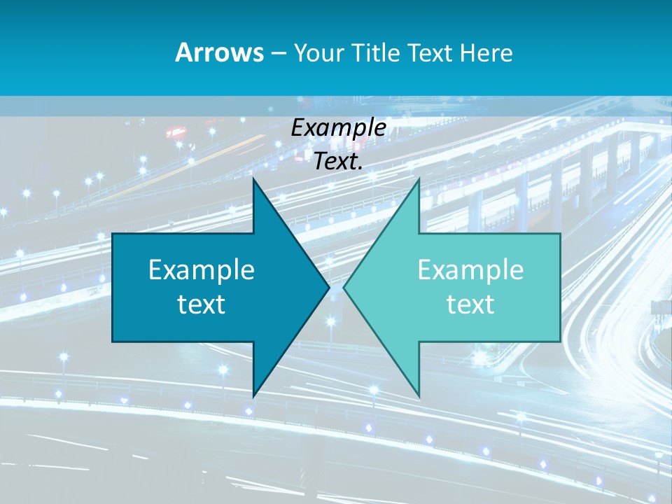 A Busy City Street At Night With A Lot Of Lights PowerPoint Template