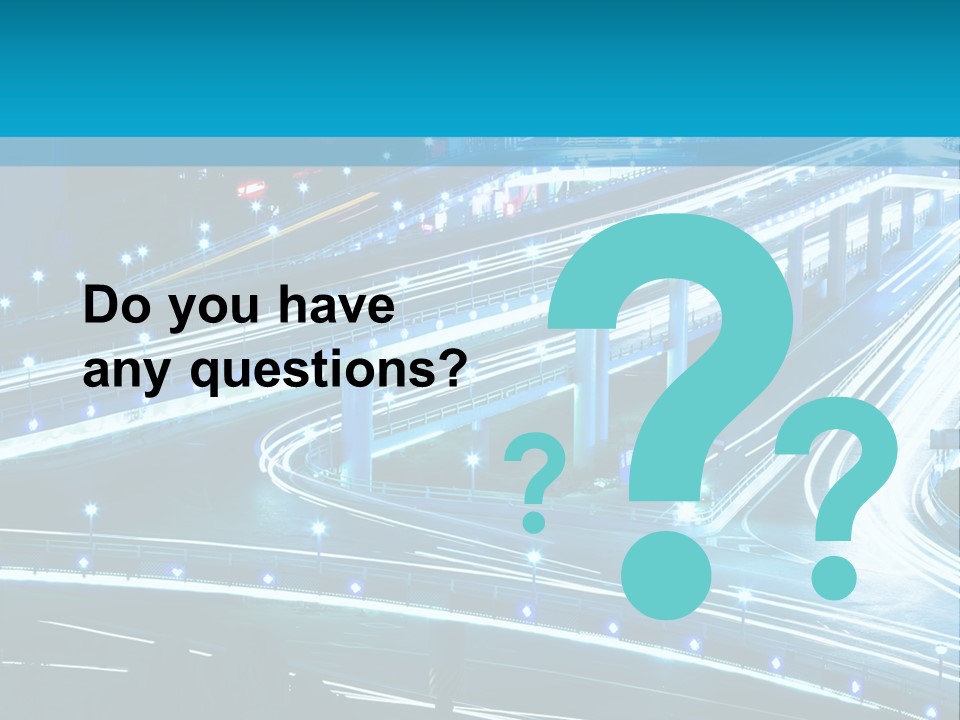 A Busy City Street At Night With A Lot Of Lights PowerPoint Template