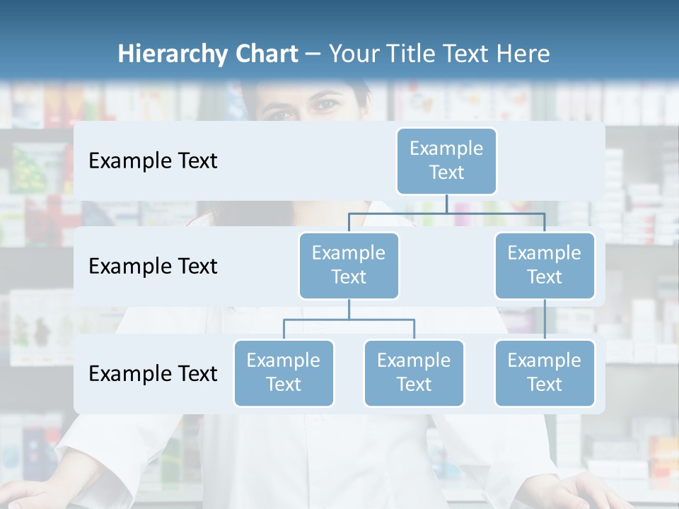 A Woman Standing In Front Of A Pharmacy Counter PowerPoint Template