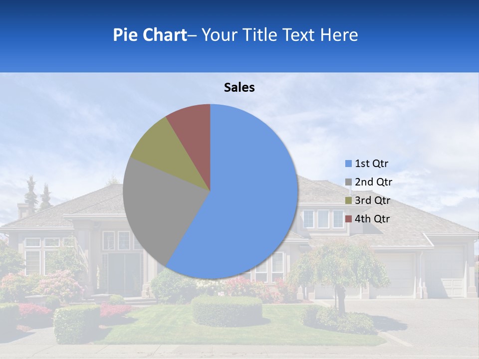 A Large House With A Lot Of Trees In Front Of It PowerPoint Template